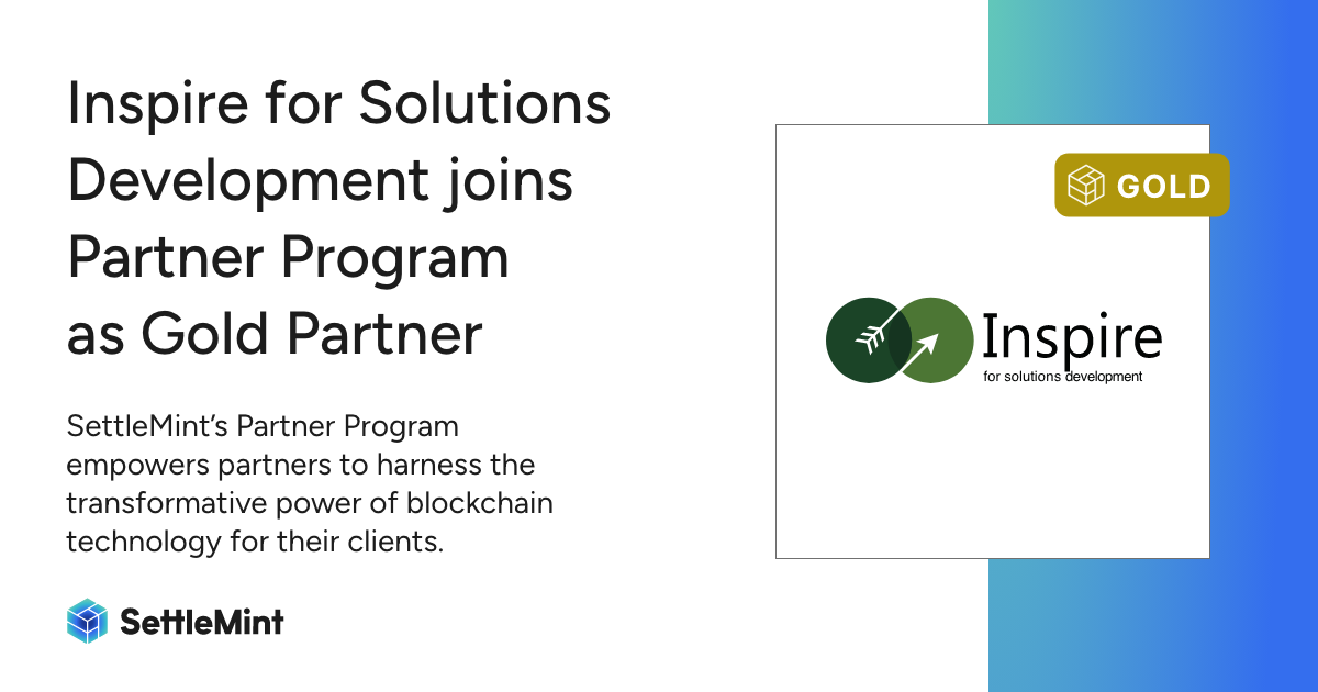 Inspire for Solutions Development joins SettleMint's Partner Program